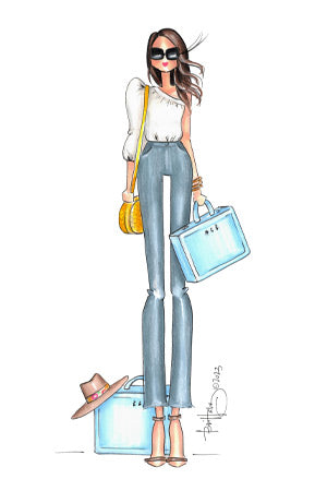"Alice" luggage tag
