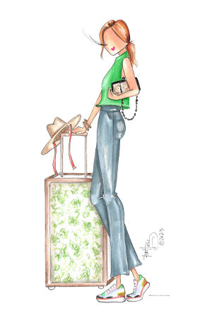 "Bea" luggage tag