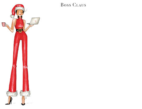 "BossClaus" notecards