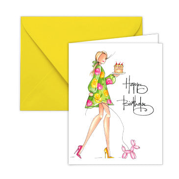 "Coquette" greeting card