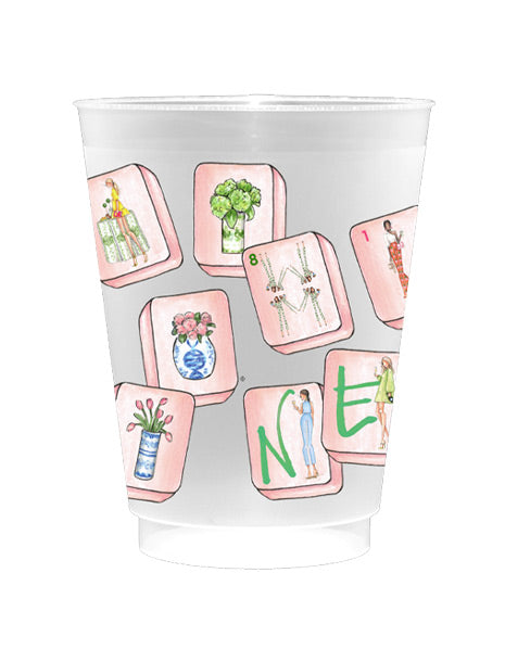 Pink Tiles Cups