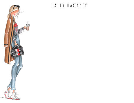 "Hackney" notecards