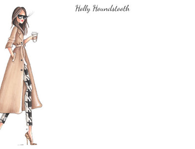 "Houndstooth" notecards