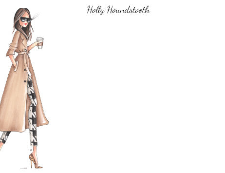 "Houndstooth" notecards