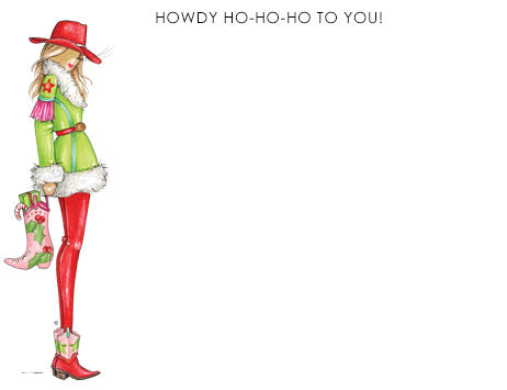 "Howdy" notecards