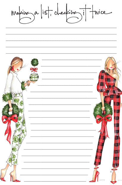 "Nice List" notepad