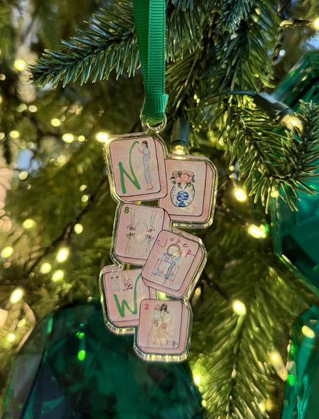 "PinkTiles" ornament