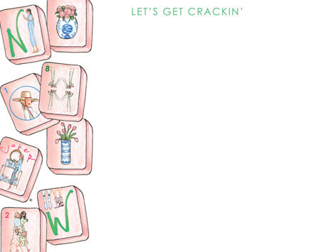 "Pink Tiles" notecards
