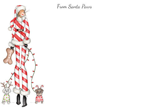 "SantaPaws" notecards