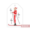 "Ski Santa" gift tags