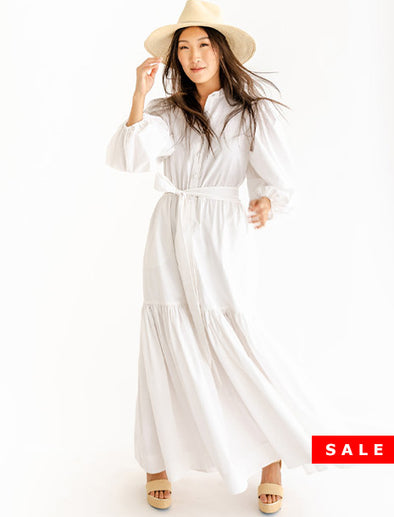 Leigh Dress White