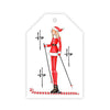 "Ski Santa" medium gift tags